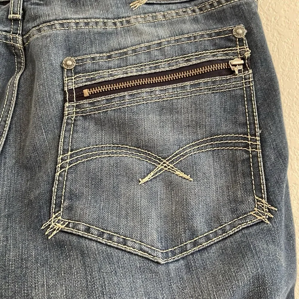 Caffeine NYC Jeans Mens 38x32 Downtown Slim Button Fly Flap Zip Back‎ Pockets